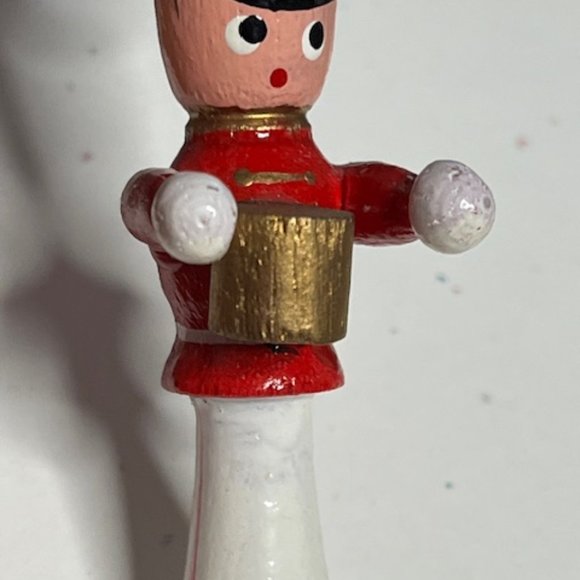 VTG Wooden Drummer Christmas Ornament Avon Gift Collection 3.25" - Picture 8 of 15